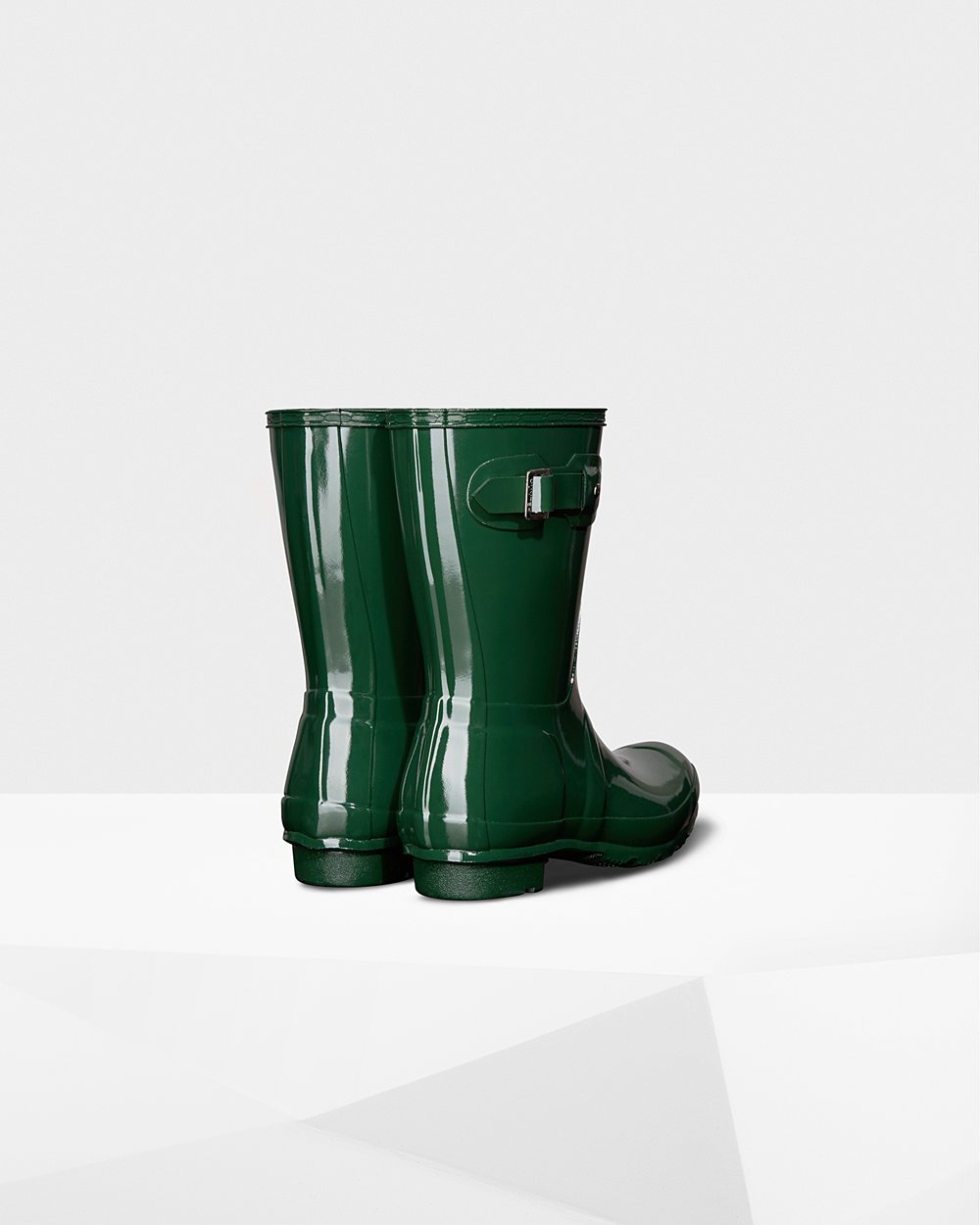 Botas de Lluvia Cortas Hunter Mujer - Original Gloss - Verdes - FXDWROS-32